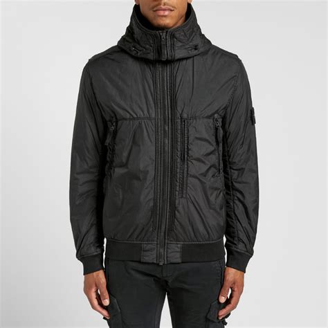 stone island garment dyed crinkle reps ny black